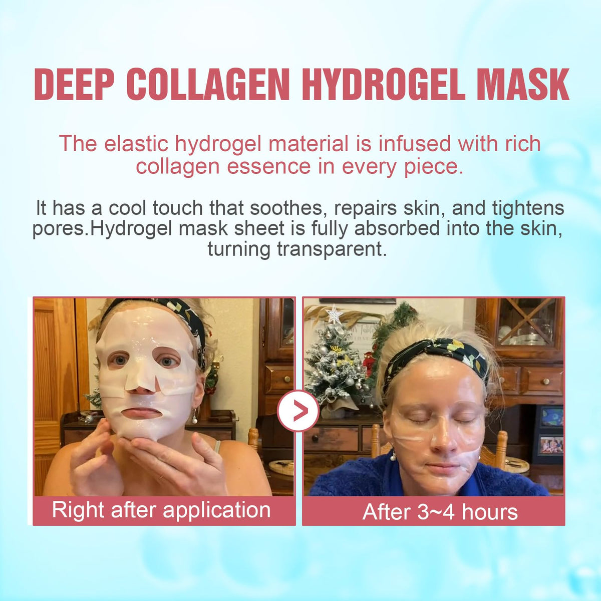 Kewhunt mask worn on model overnight demonstrating comfortable fit