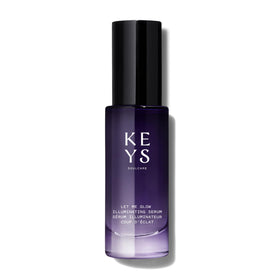 Keys Soulcare front packaging showing bottle and glow benefits