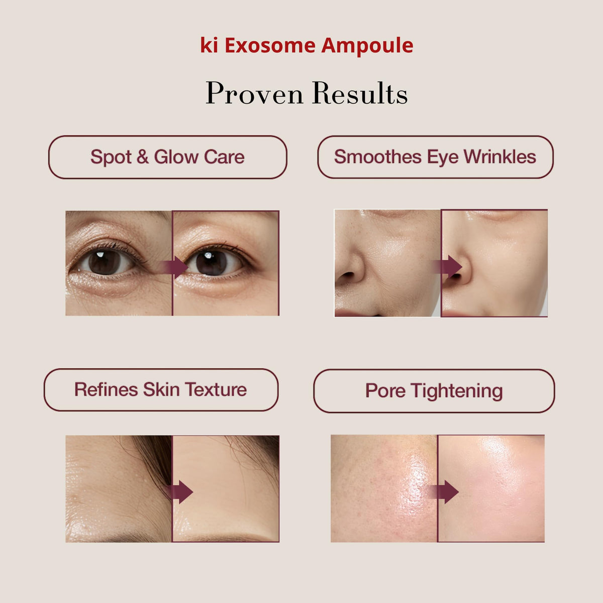 ki cosmetics serum texture close-up demonstrating smooth absorption
