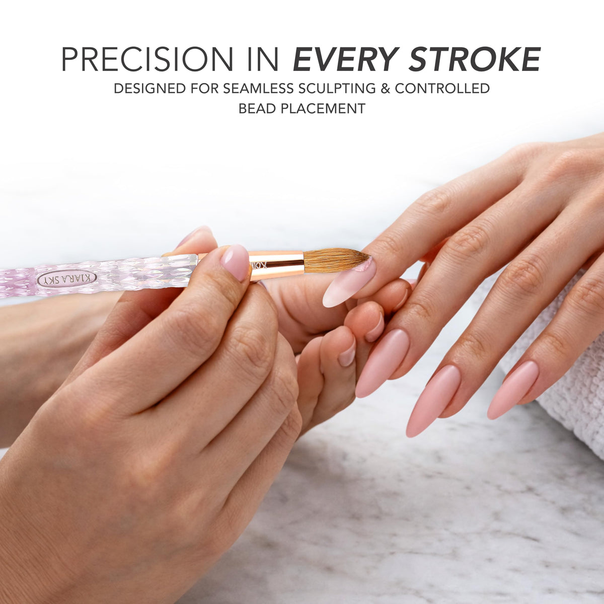 Kiara Sky brush staged in salon setting showing professional tool reliability benefit