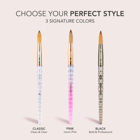 Kiara Sky brush side profile showing ferrule and bristle shape for durability benefit