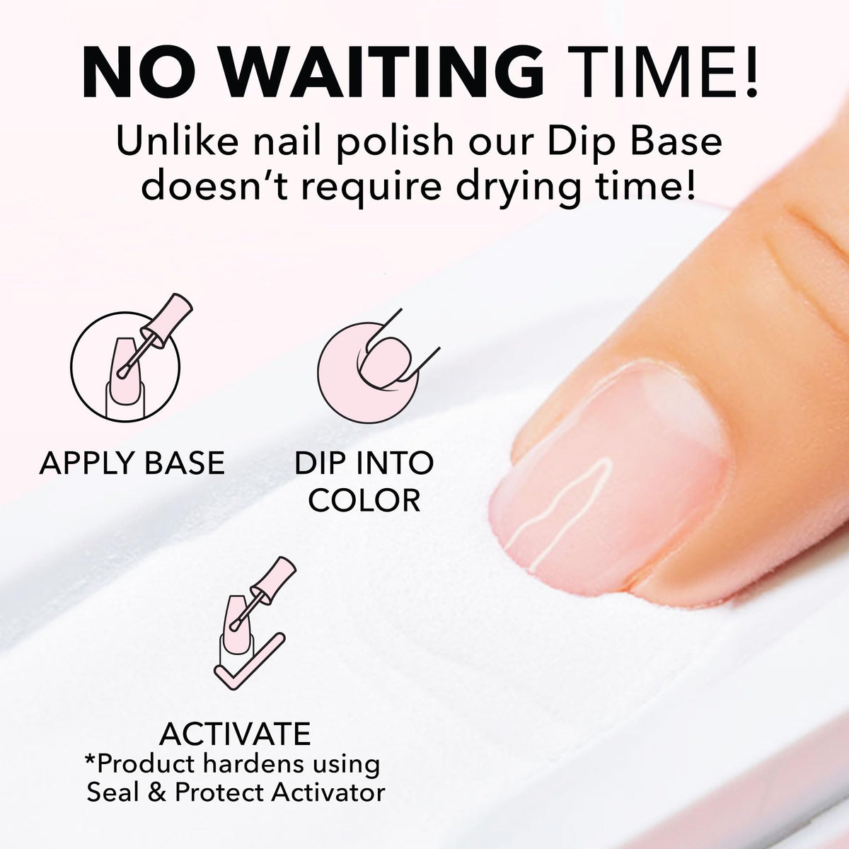 Kiara Sky dip powder application in salon demonstrating professional adhesion benefit