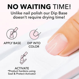 Kiara Sky dip powder application in salon demonstrating professional adhesion benefit