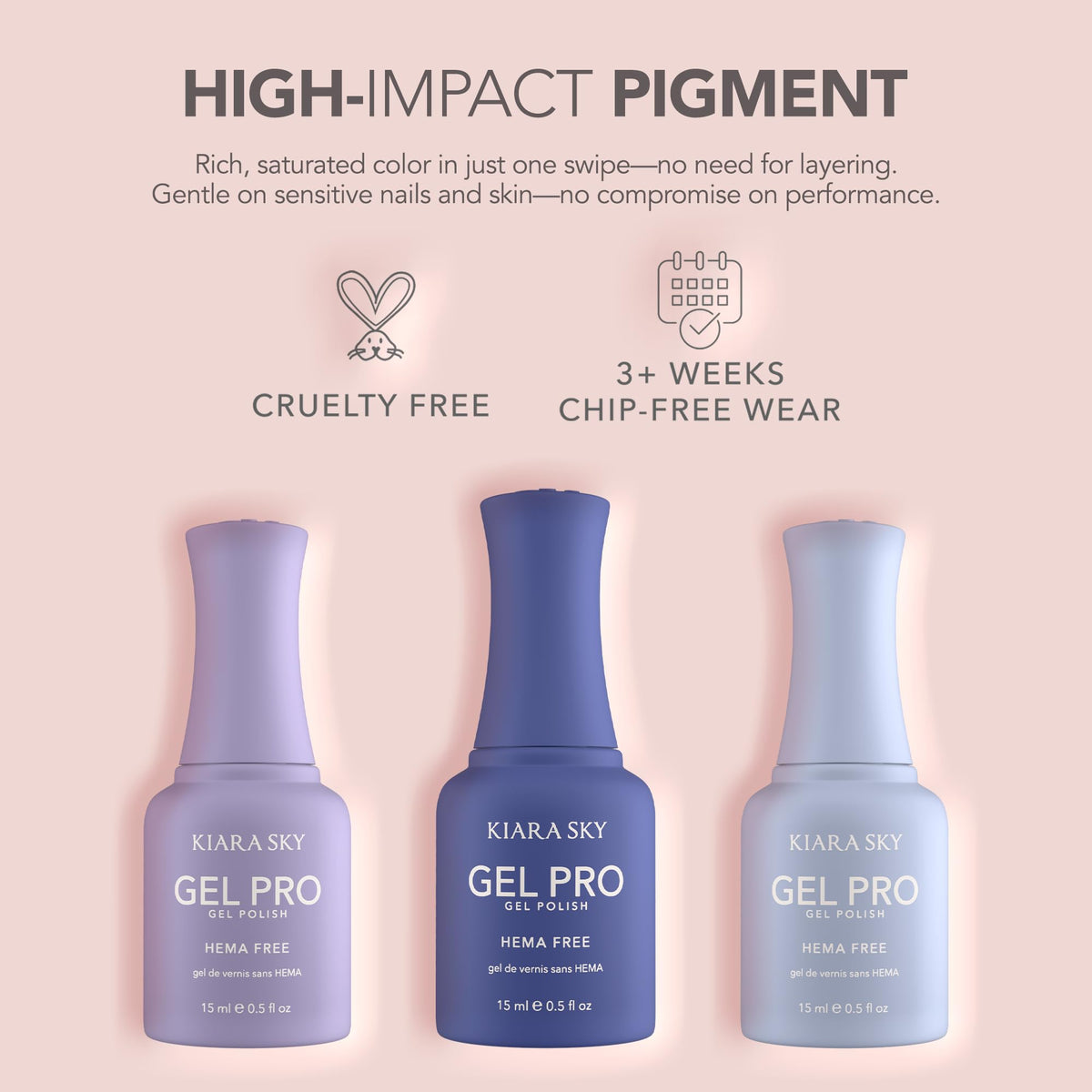 KIARA SKY application on natural nails illustrating easy control and salon result