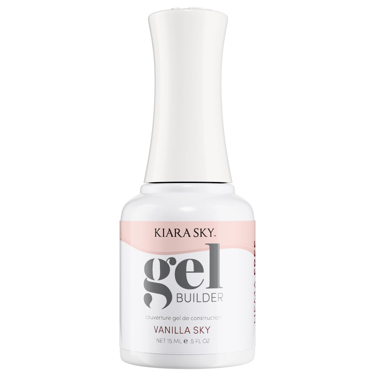 KIARA SKY bottle front view showing Vanilla Sky shade and label, clear product identity