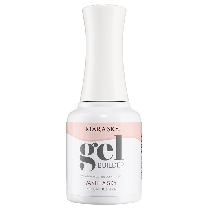 KIARA SKY bottle front view showing Vanilla Sky shade and label, clear product identity