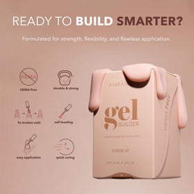 KIARA SKY Vanilla Sky applied on nails in salon setting, durable natural-looking finish