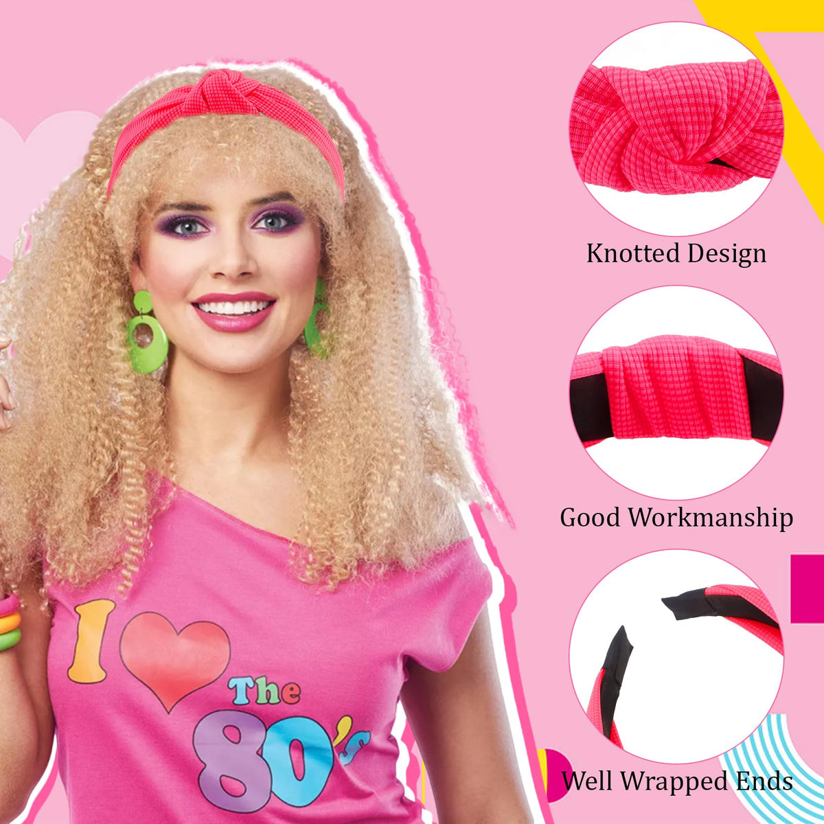 KICOSY headband styled with festival outfit for bold retro look and flair