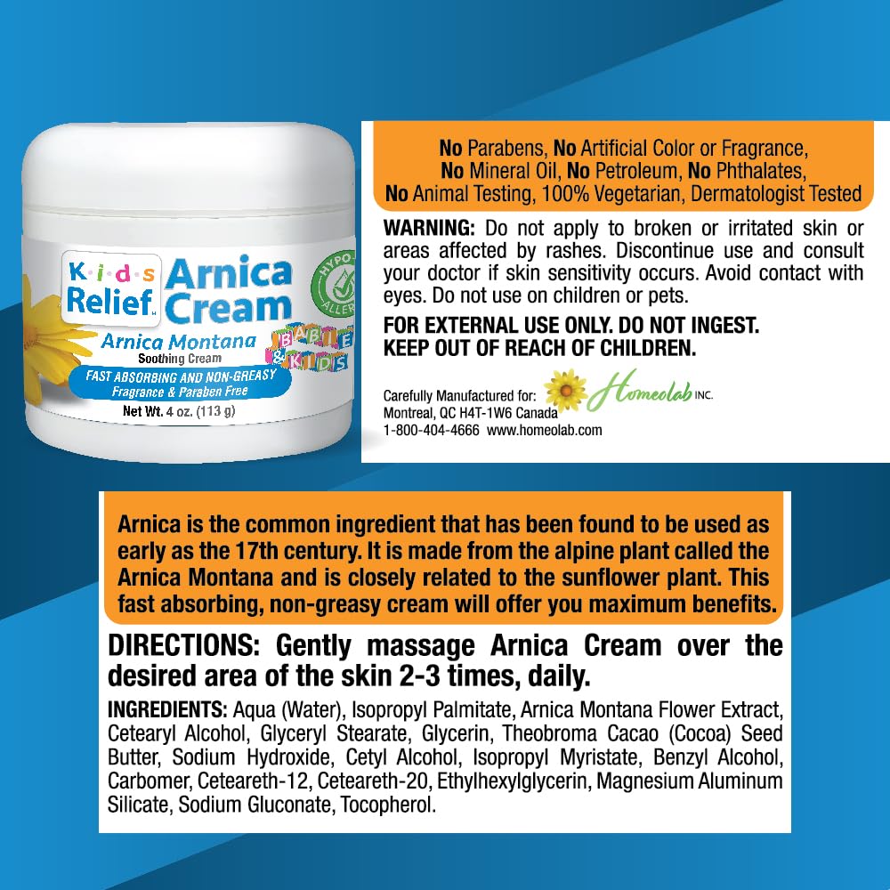 Kids Relief cream texture closeup highlighting fast-absorbing, non-greasy feel