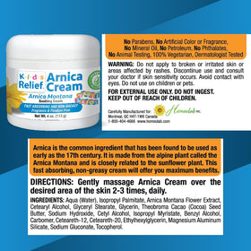 Kids Relief cream texture closeup highlighting fast-absorbing, non-greasy feel