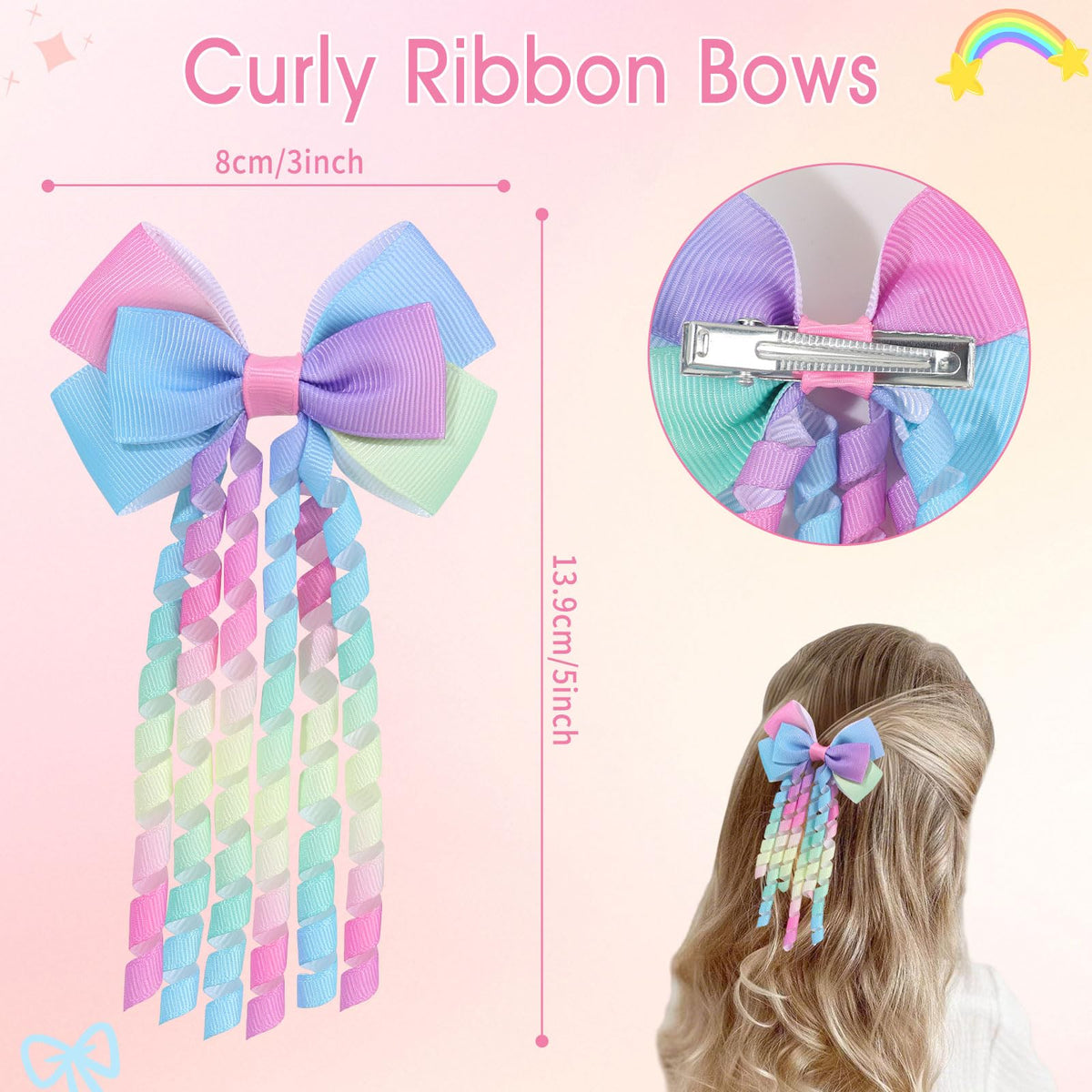 KIDSBETT toddler wearing pigtails with bows for comfortable daylong wear