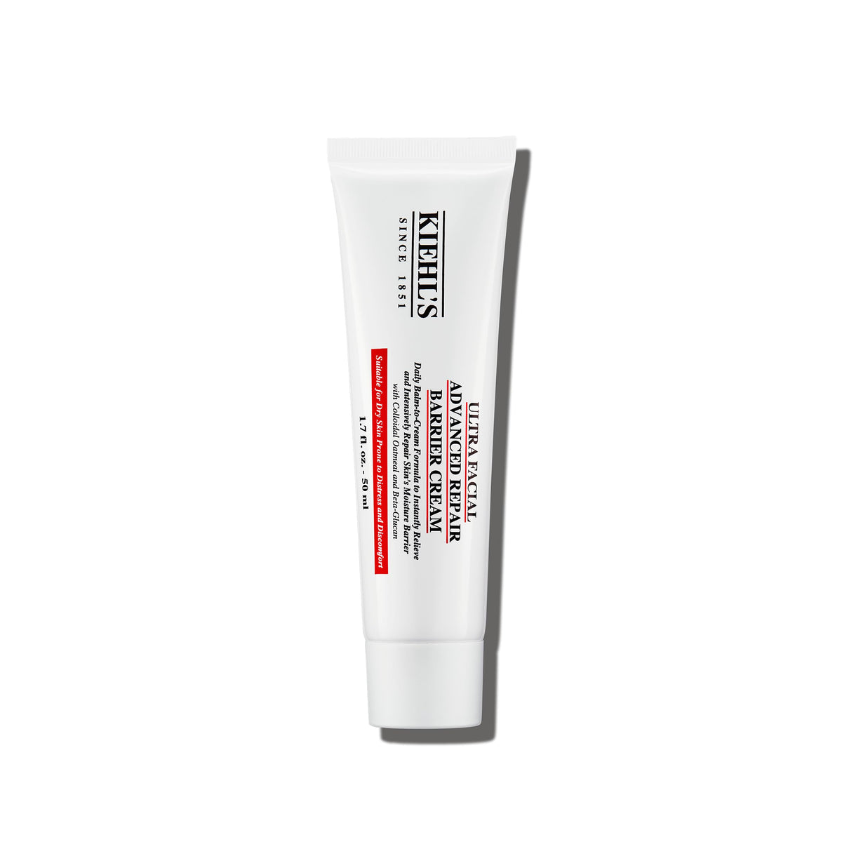 Kiehl's jar front view showing product for barrier repair and hydration