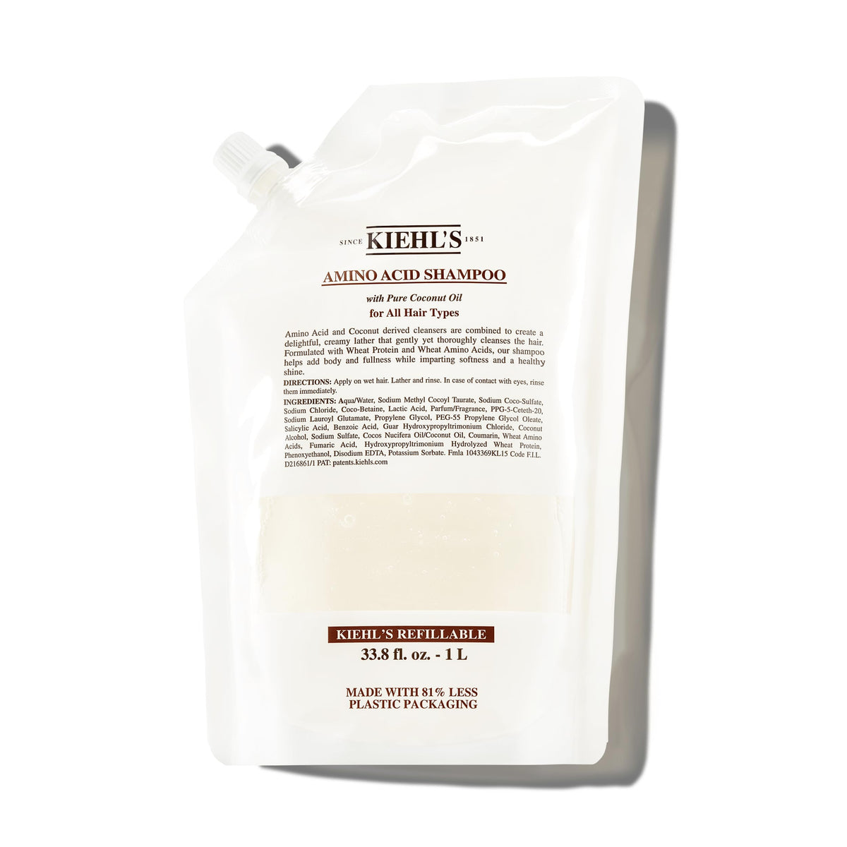 Kiehl's refill front view showing label and volume for easy refill