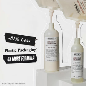 Kiehl's shampoo staged in bathroom for practical daily-use appeal