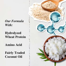 Kiehl's wheat protein detail showing conditioning ingredient for manageability
