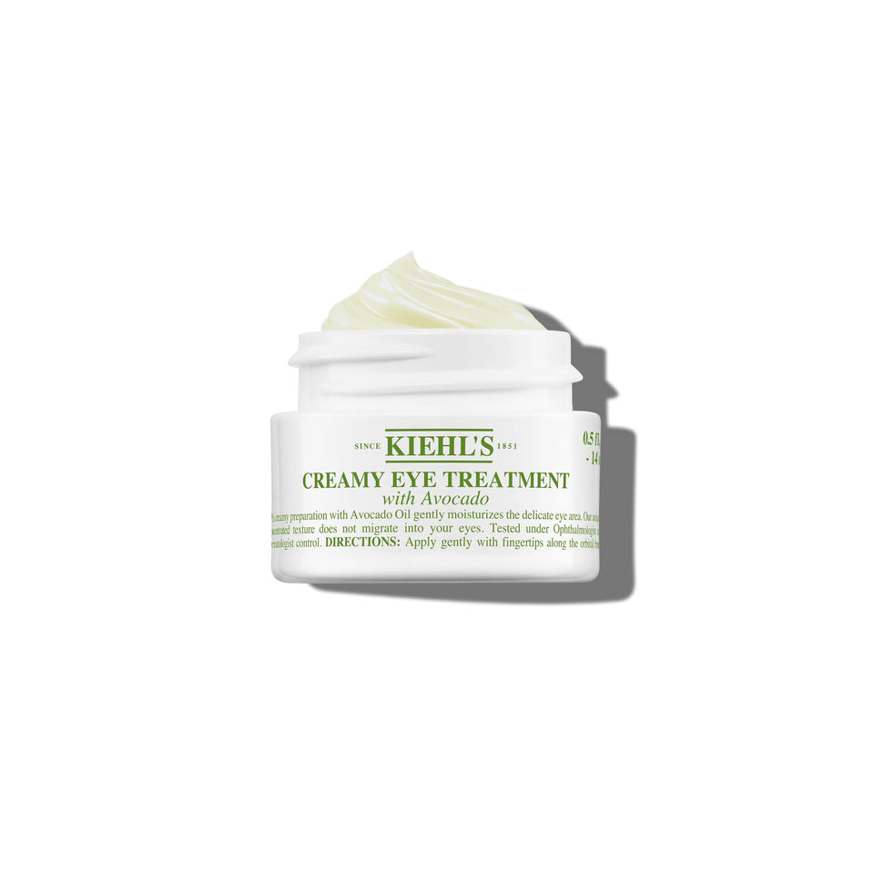 Kiehl's jar front view showing compact design and clear branding, travel-friendly benefit