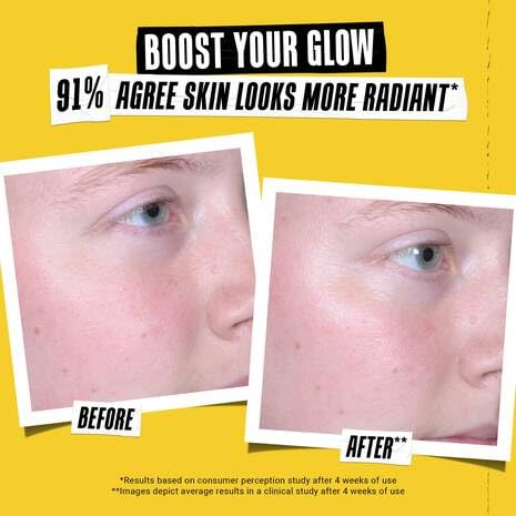 Kiehl's sunscreen layered under makeup showing smooth, compatible base