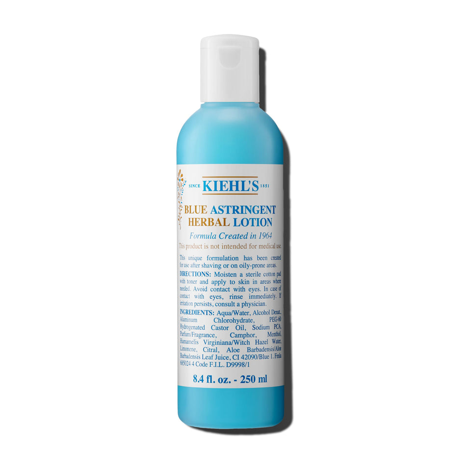 Kiehl's bottle front view showing labeling and cooling toner benefits