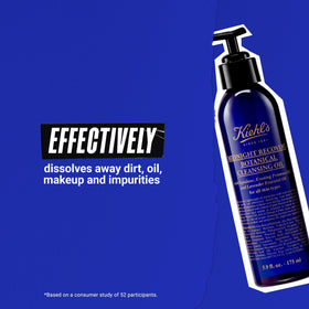 Kiehl's bottle set on bathroom counter in nighttime routine for calming ritual