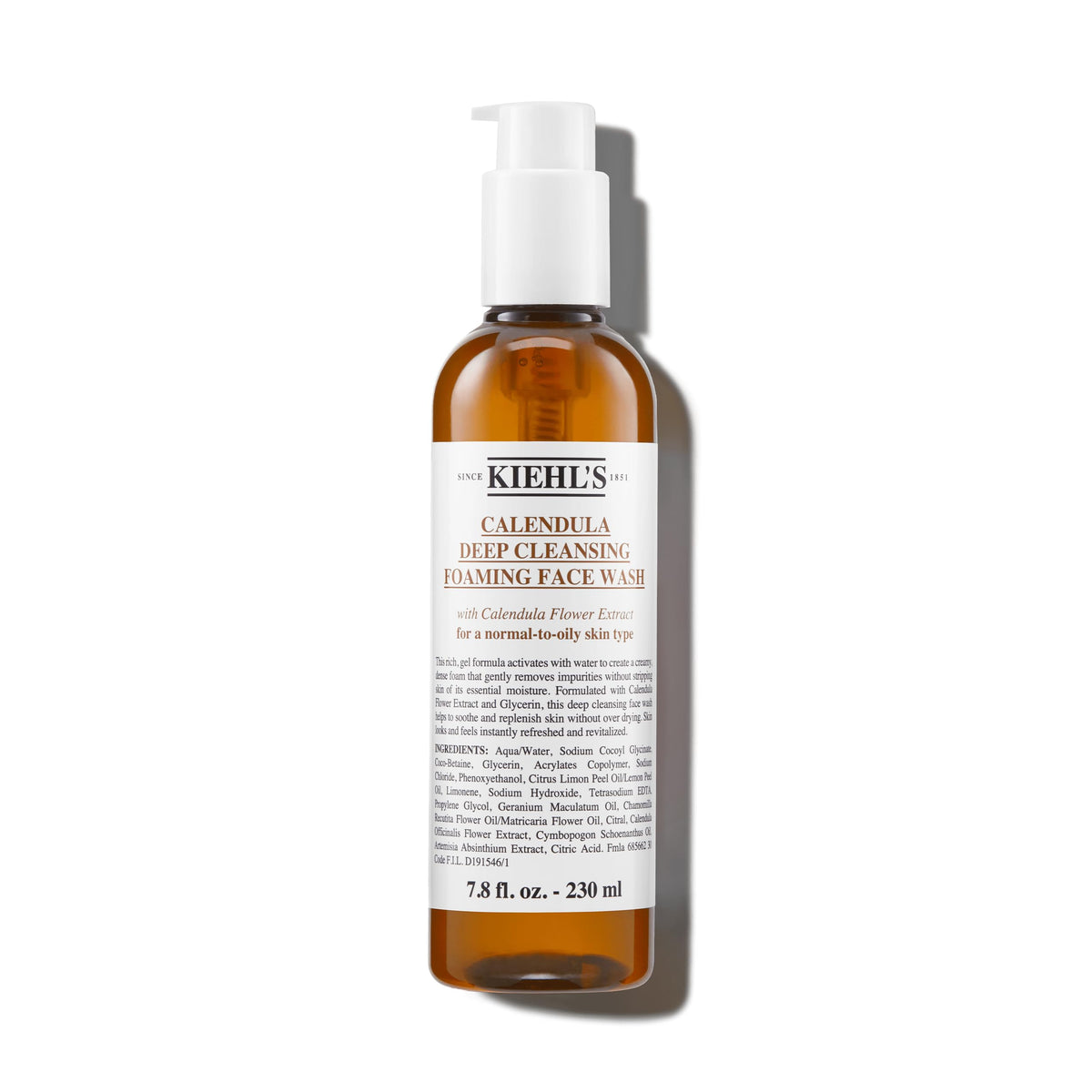 Kiehl's front packaging showing bottle and label for clear product identification and trust