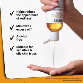 Kiehl's toner droplet on skin showing lightweight, non-drying texture