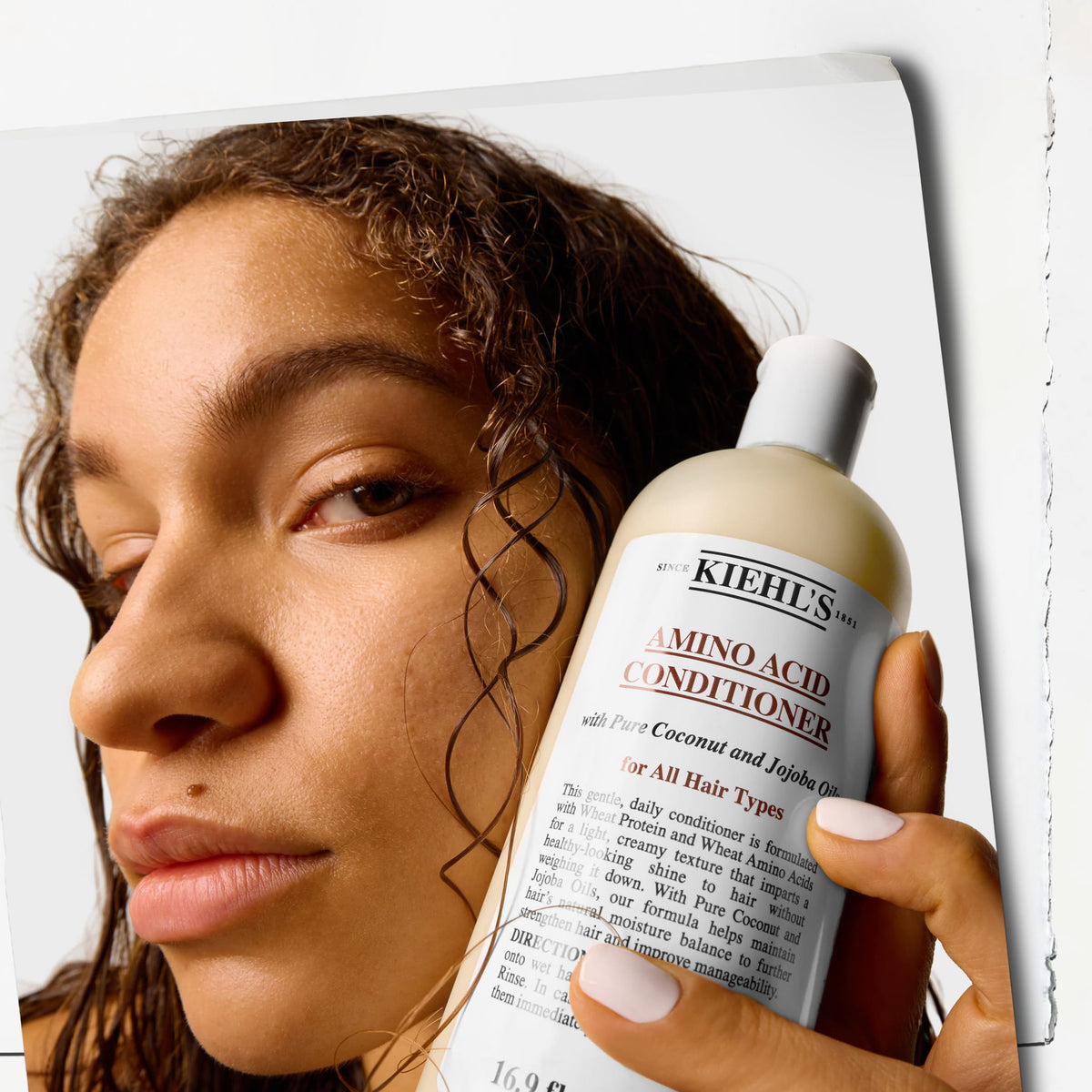 Kiehl's product on bathroom shelf in routine setting suggesting daily use
