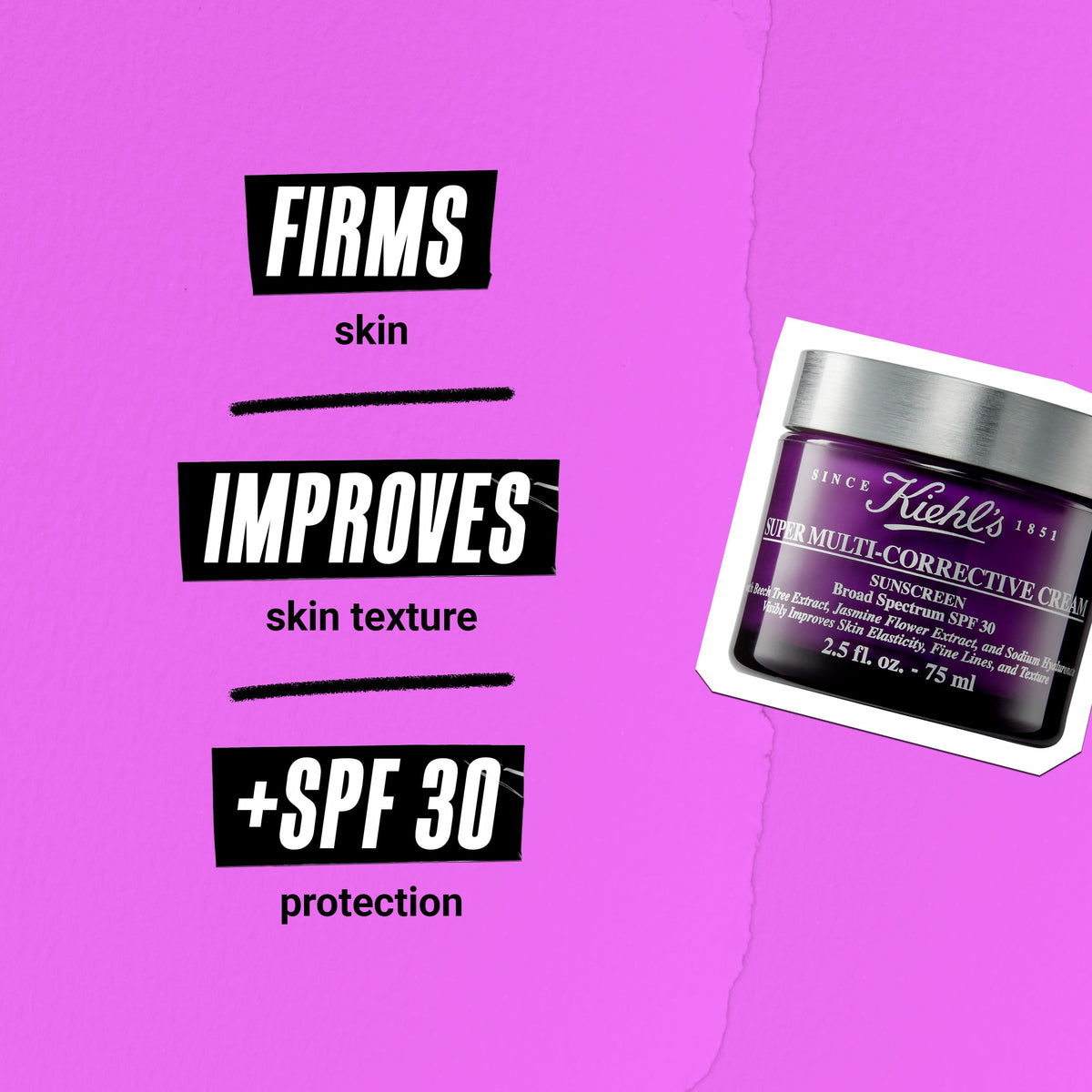 Kiehl's cream on fingertip ready to apply for morning moisture