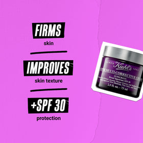 Kiehl's cream on fingertip ready to apply for morning moisture