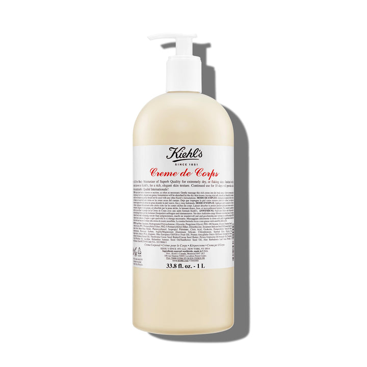 Kiehl's bottle front pump view showing label and easy dispensing
