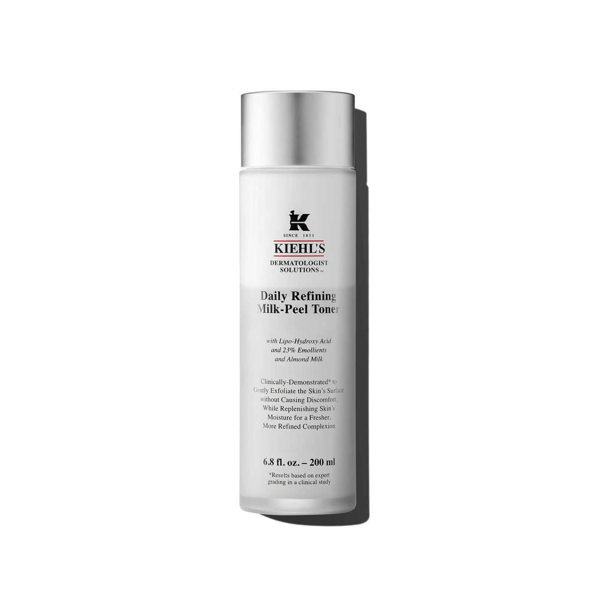 Kiehl's front packaging showing product and branding, highlights daily exfoliation benefit