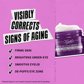 Kiehl's before and after swatch showing improved texture and firmness