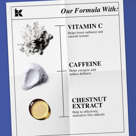 Kiehl's label listing active ingredients for transparent ingredient benefit