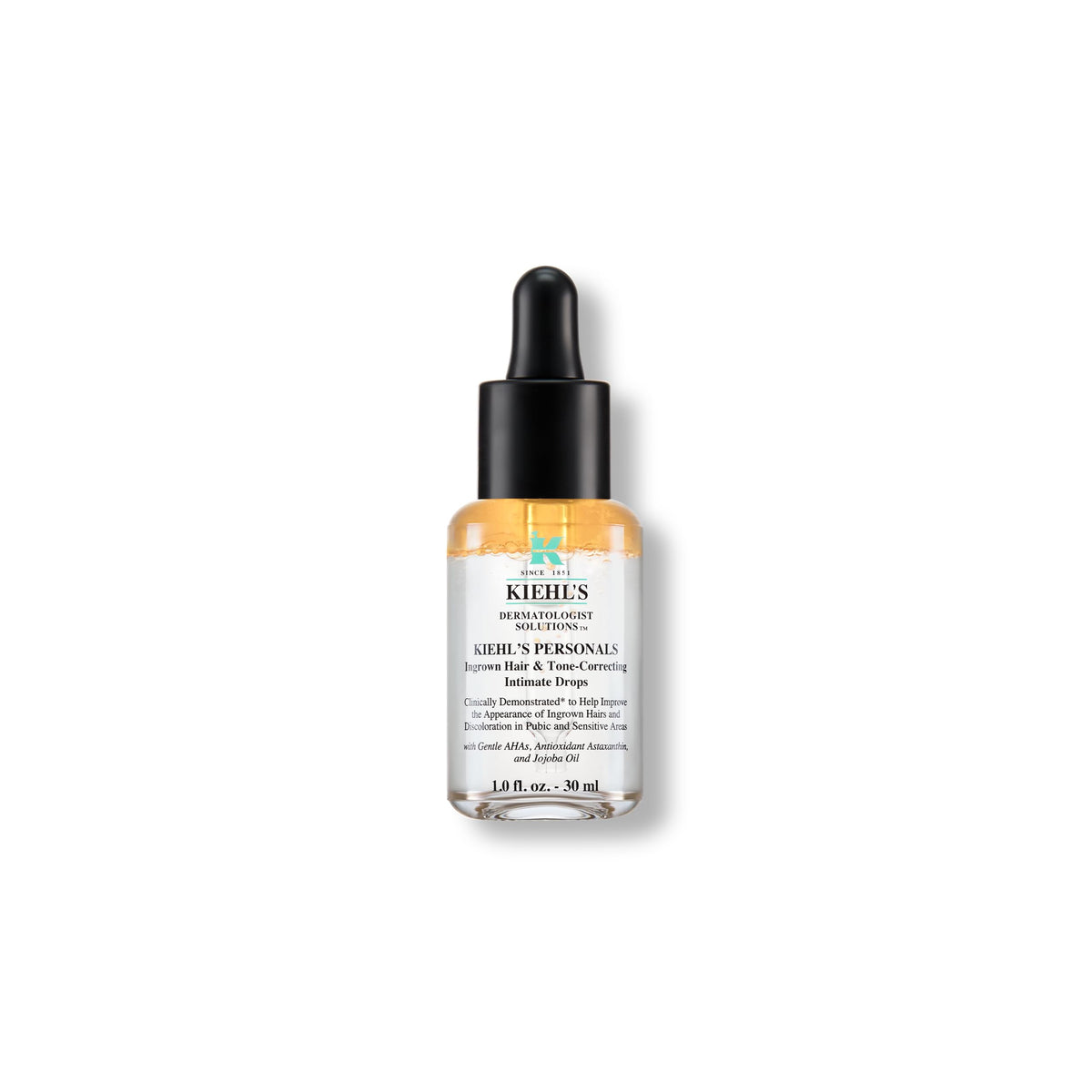 Kiehl's front bottle image showing compact design and easy application