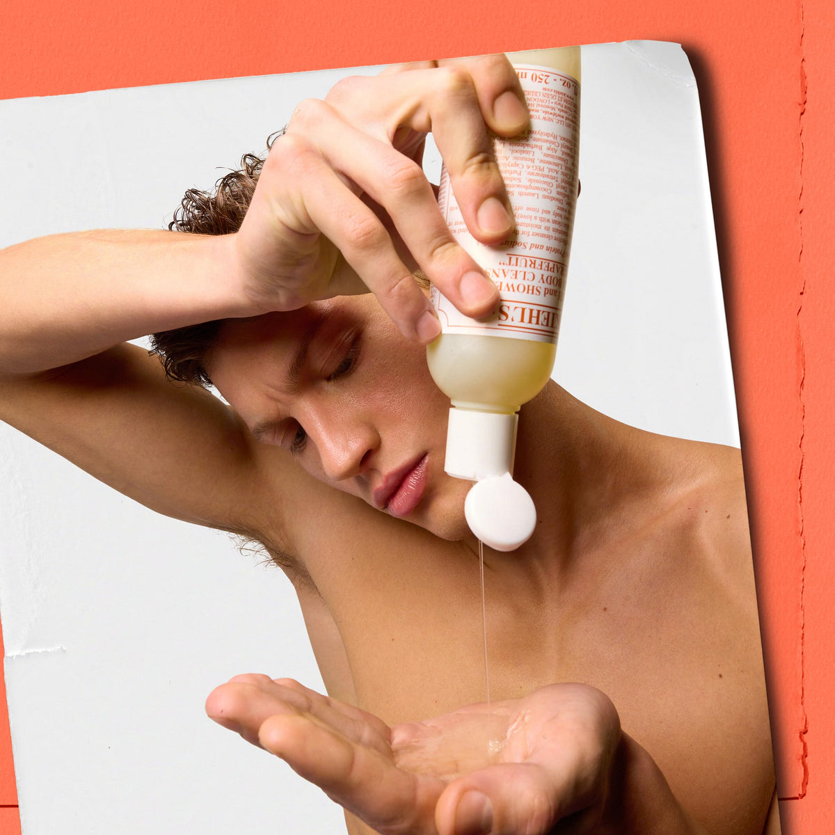 Kiehl's lifestyle bathroom setting suggesting refreshing shower experience
