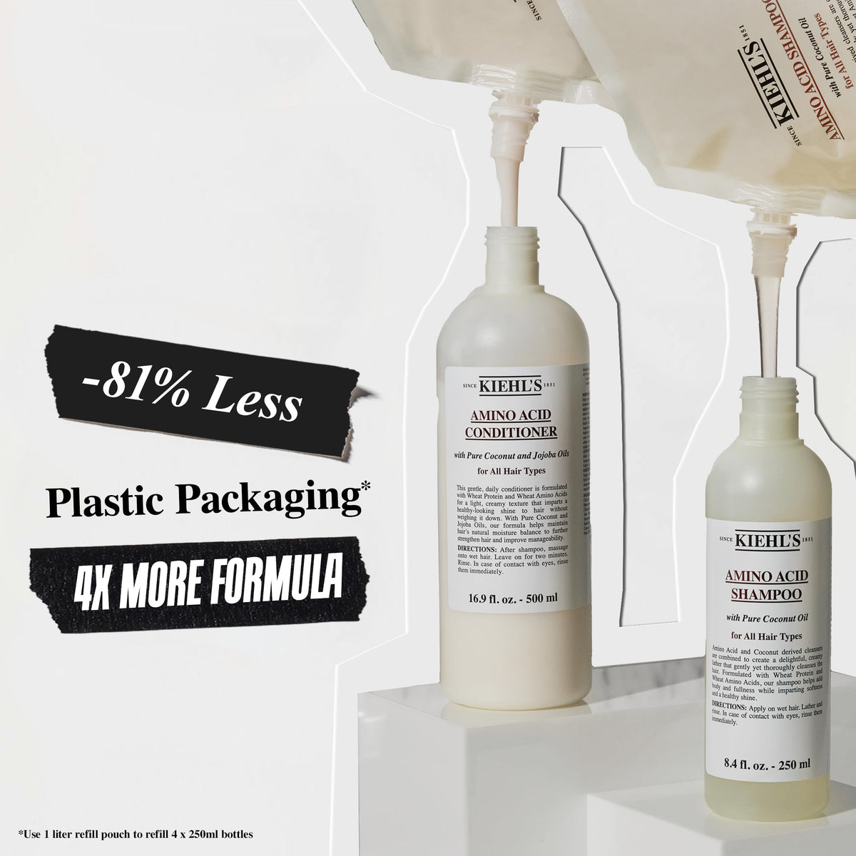 Kiehl's hair after wash appearing soft, volumized, and shiny
