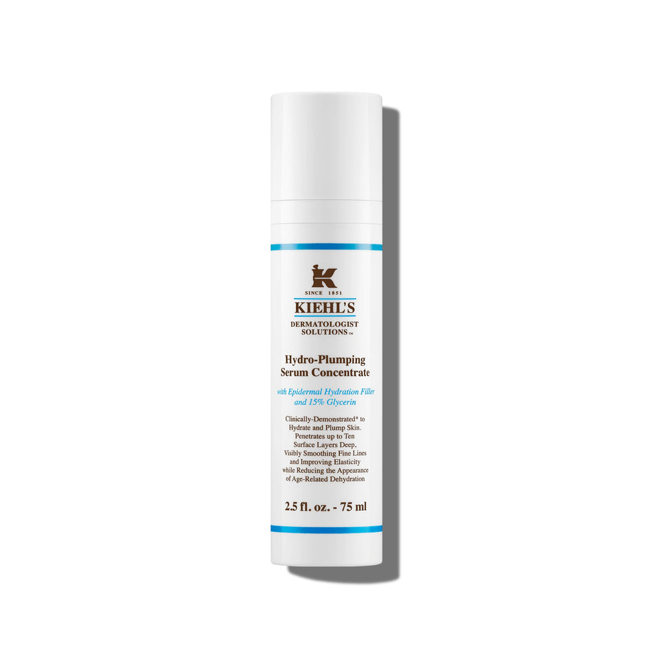 Kiehl's front packaging bottle showing product and brand benefit
