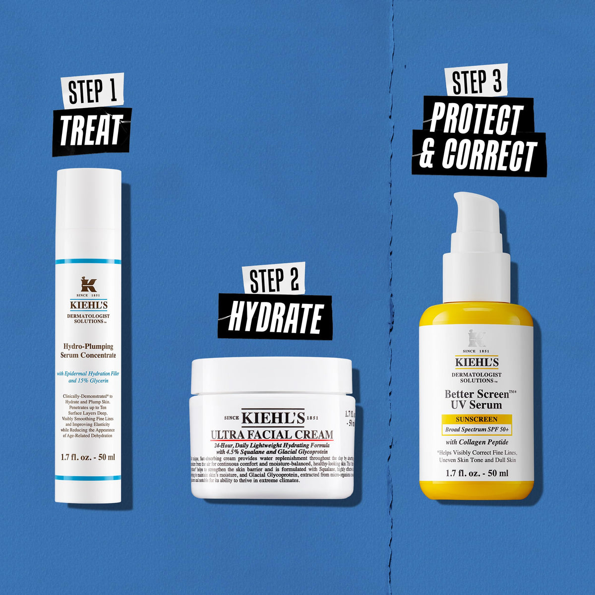 Kiehl's bottle on bathroom counter in daily skincare routine setting