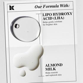Kiehl's almond milk ingredient visual emphasizing soothing hydration benefit
