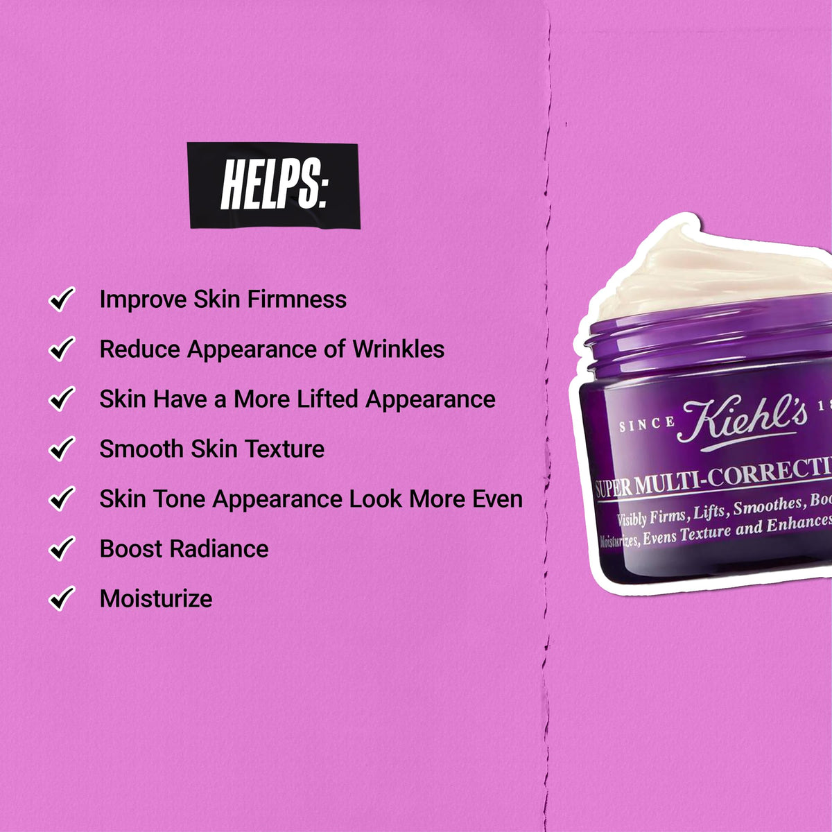 Kiehl's chaga mushroom visual emphasizing natural extract for tone and radiance