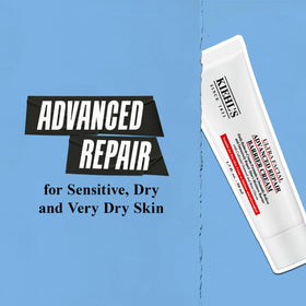 Kiehl's label and ingredients view emphasizing calming actives
