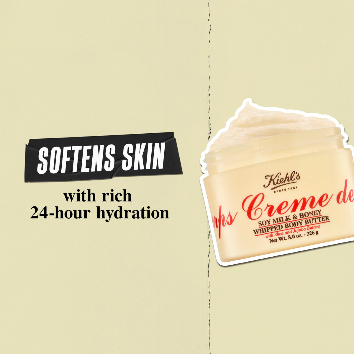 Kiehl's label close-up showing key ingredients and usage guidance for clarity