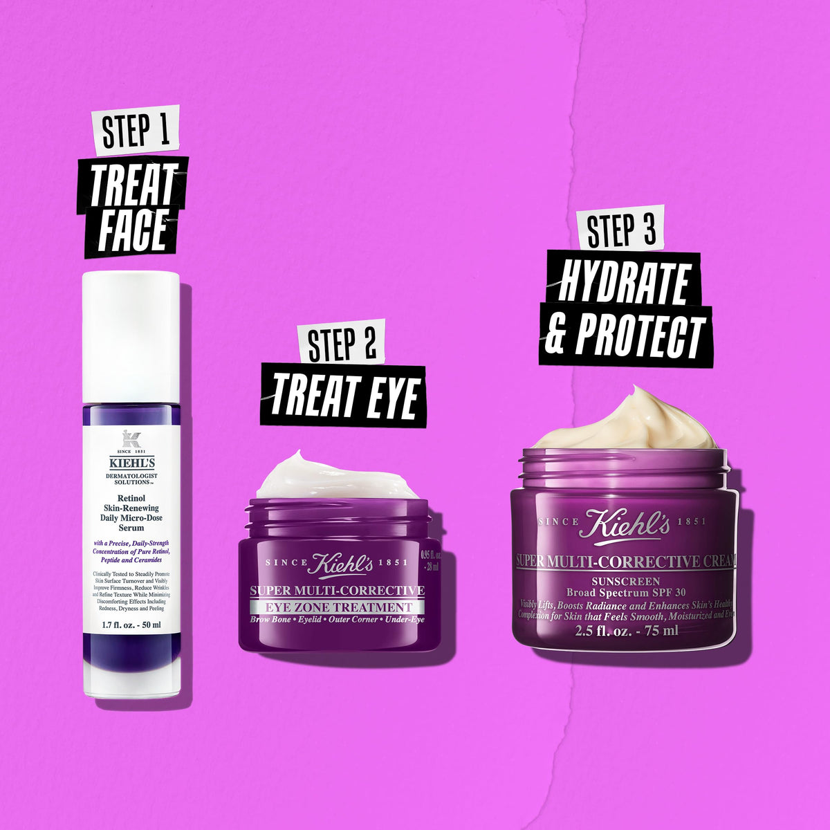 Kiehl's product on bathroom counter in morning routine showing practical use