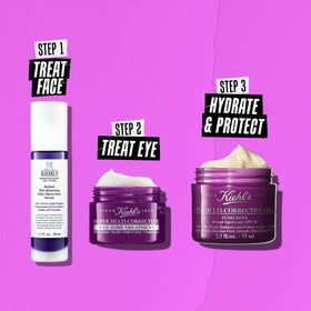 Kiehl's product on bathroom counter in morning routine showing practical use