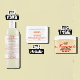 Kiehl's jar positioned in bathroom routine scene showing seamless daily use