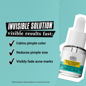 Kiehl's on a bathroom vanity indicating easy daily spot treatment use