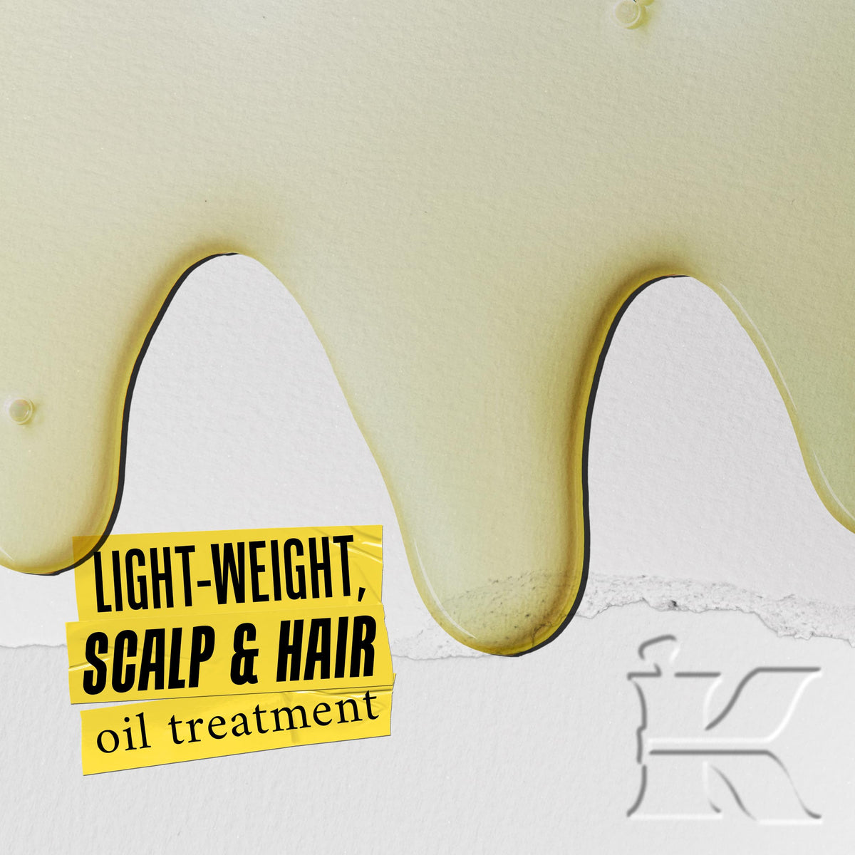 Kiehl's oil drop on fingertip highlighting texture and lightweight absorption benefit