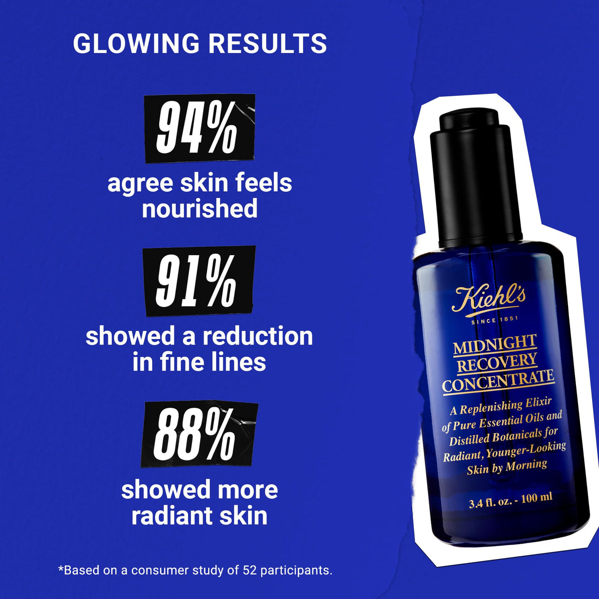 Kiehl's bottle on a nightstand illustrating bedtime skincare benefit