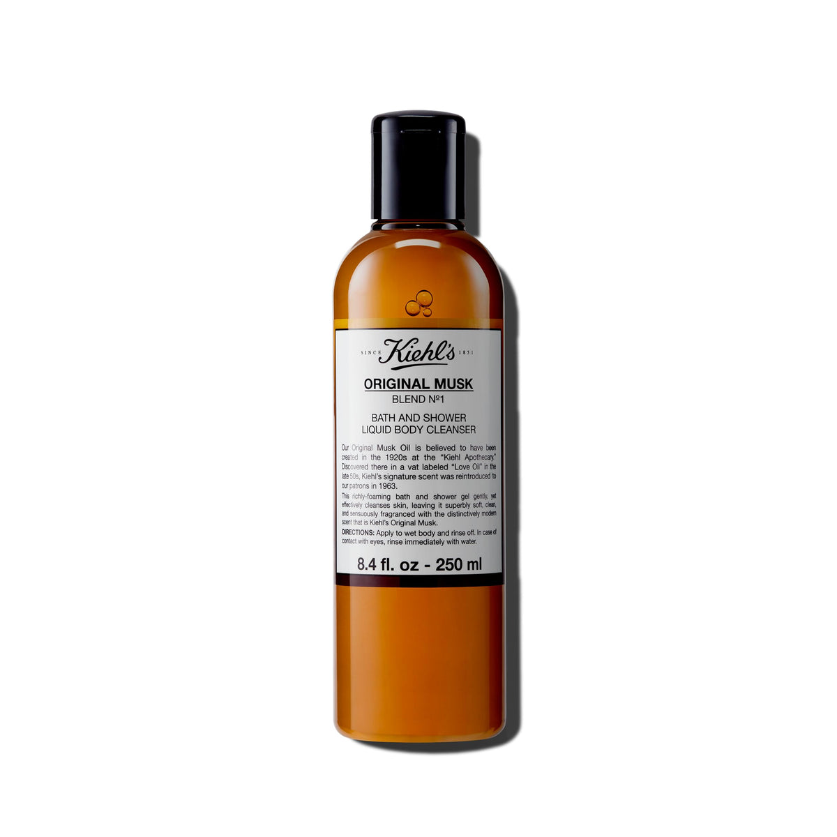 Kiehl's front bottle view showing label and clean design benefit