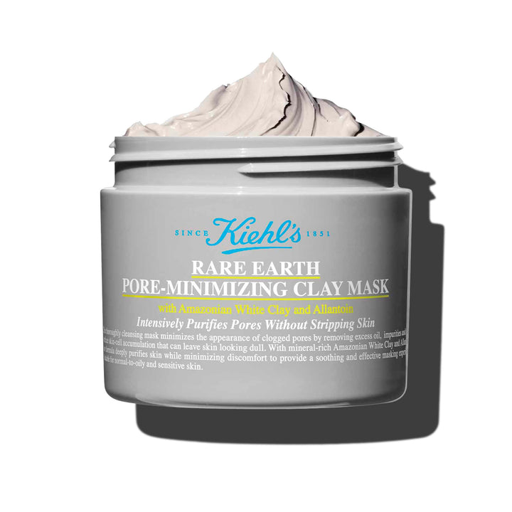 Kiehl's jar front view showing label and refined pore benefit