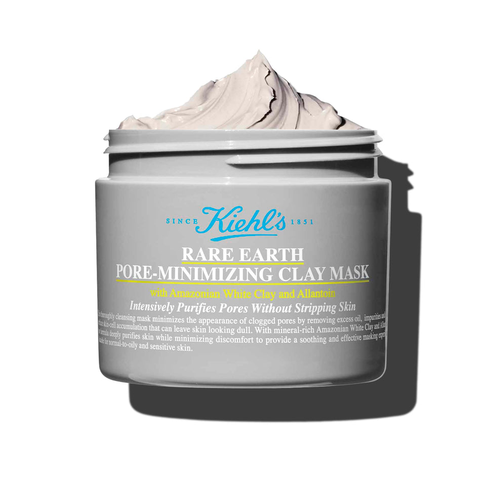 Kiehl's jar front view showing label and refined pore benefit